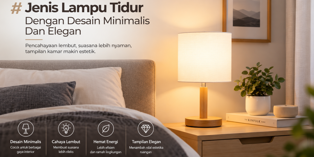 Jenis Lampu Tidur Dengan Desain Minimalis Dan Elegan