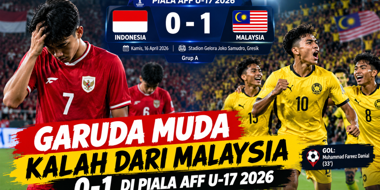 Garuda Muda Kalah Dari Malaysia 0-1 Di Piala AFF U-17 2026