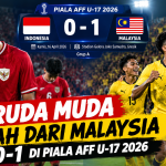 Garuda Muda Kalah Dari Malaysia 0-1 Di Piala AFF U-17 2026