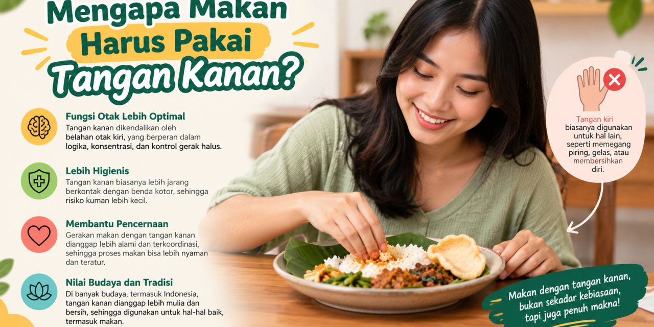Etika Hingga Kesehatan: Pentingnya Makan Pakai Tangan Kanan