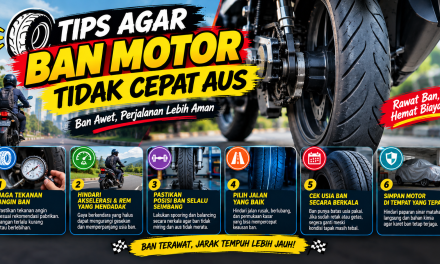 Sering Abaikan Tekanan Angin, Ban Motor Cepat Aus