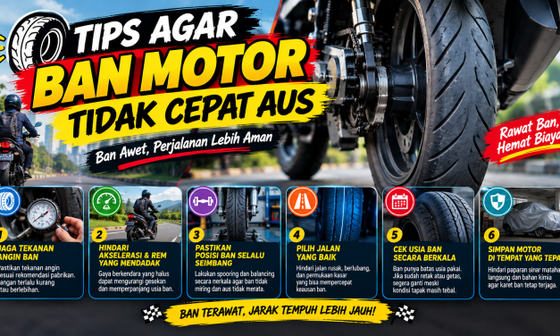 Sering Abaikan Tekanan Angin, Ban Motor Cepat Aus